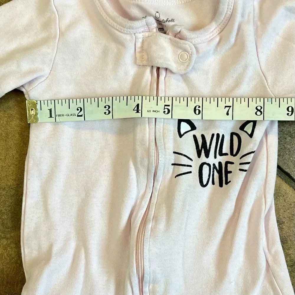 Baby Girl Bundle 2 Tops 1 Sleeper 3-6, 6-9 and 9 monthes